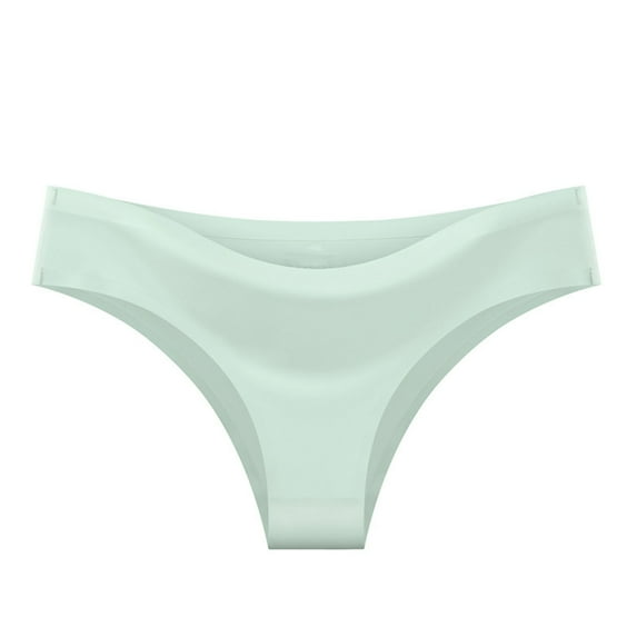 XuJwPNcy 2pc Women's Soft Seamless Bikini Cut Underwear Ladies No Show Low Rise Coverage Comfy Panties