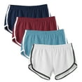 thumbnail image 1 of XuJwPNcy 4pc Womens Shorts Yoga Pants Sets Athletic Workout Running Gym Short Pants Summer Beach Vacation Sets, 1 of 7