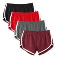 thumbnail image 1 of XuJwPNcy 4pc Womens Shorts Yoga Pants Sets Athletic Workout Running Gym Short Pants Summer Beach Vacation Sets, 1 of 7