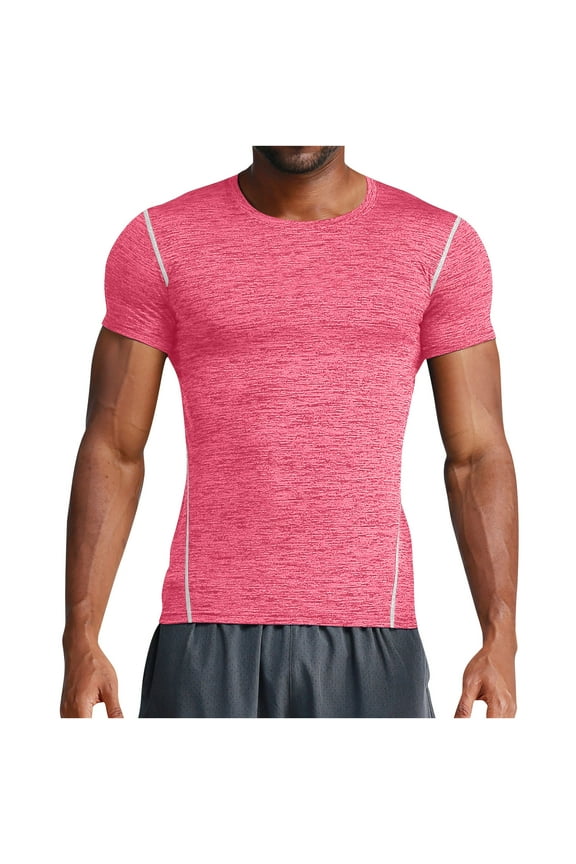 Athletic Shirts for Men Sport Moisture Wicking Tops Quick Dry Workout Casual T Shirts for Gym Running Activewear