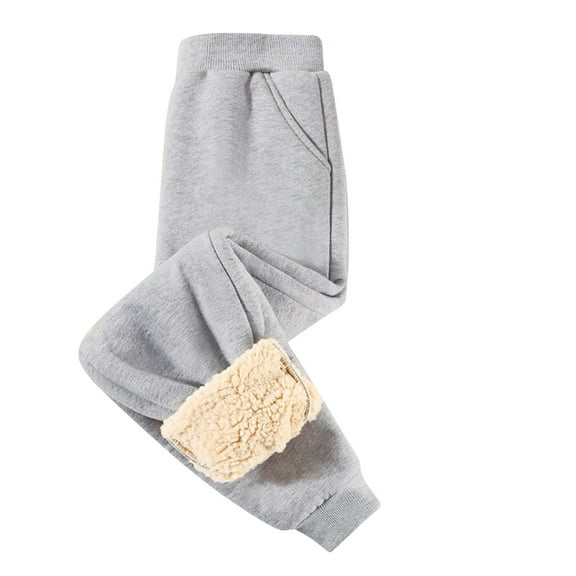XuJwPNcy Baby and Toddler Boys Girls Fleece Jogger Sweatpants with Pockets Toddlers Winter Jogger Pants