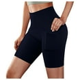 thumbnail image 1 of XuJwPNcy Biker Shorts Women with Side Pockets High Waisted Workout Gym Running Yoga Shorts Leggings, 1 of 6