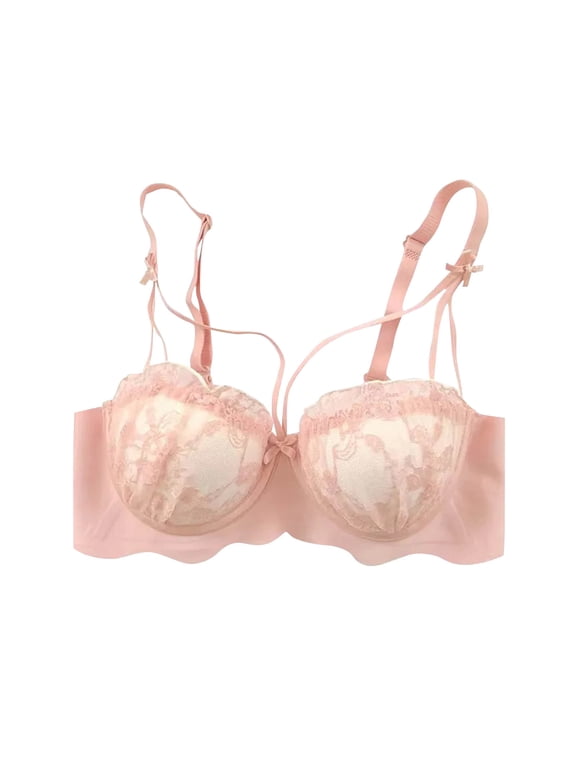 Bralettes for Women Lace Bra Non Padded Sleep Bralette Soft Comfy No Underwire Wirefree Push up Bralette with Support