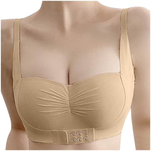 XuJwPNcy Bras for Women Fashion Seamless Wirefree Comfortable Bra No Underwire Bralettes with Support