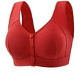 thumbnail image 1 of XuJwPNcy Bras for Women Front Closure Fashion Solid Bralettes No Underwire Front Button Bras Plus Size Comfy Bra, 1 of 2