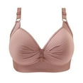 thumbnail image 1 of XuJwPNcy Bras for Women Push up Wireless Bra Comfort Support No Underwire Bras Pleated Wire Free Bralette Everyday Underwear, 1 of 3