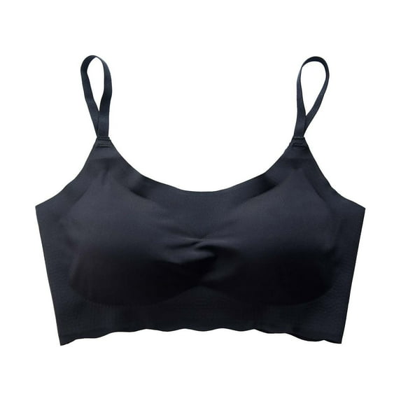 Yuzhih Bras for Women Removable Pads Seamless Bralette Bra Wireless Comfort Cami Bras Soft Support Everyday Bras