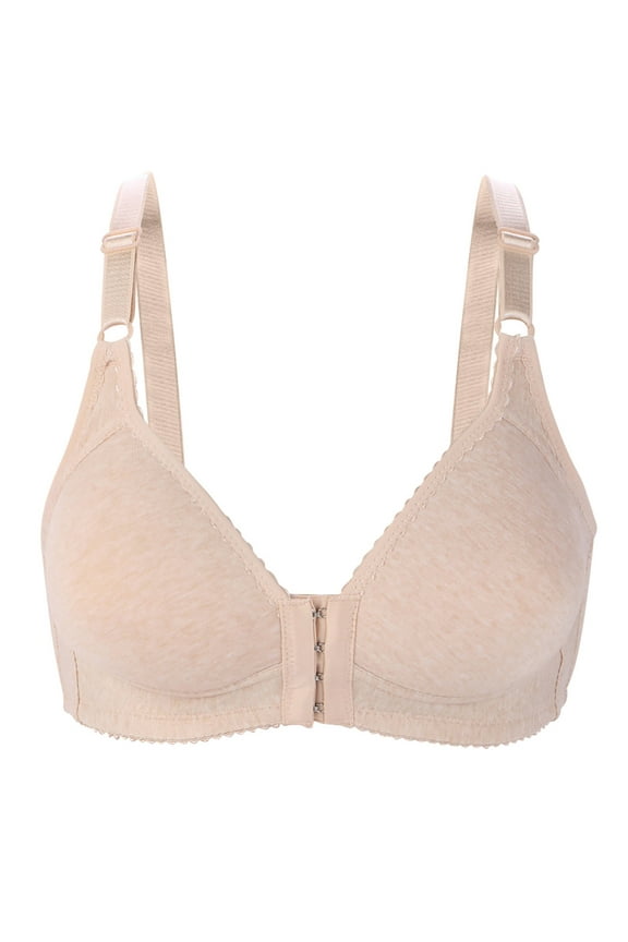 Bras for Women y Front Close Wireless Bras Adjustable Straps No Underwire Bralettes Full Coverage Bra