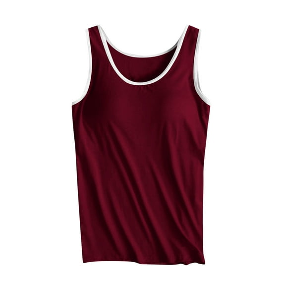 XuJwPNcy Built in Bra Pjs Tank Tops Women Summer Casual Pajama Tops Yoga Athletic Stretch Comfort Cami Shirts