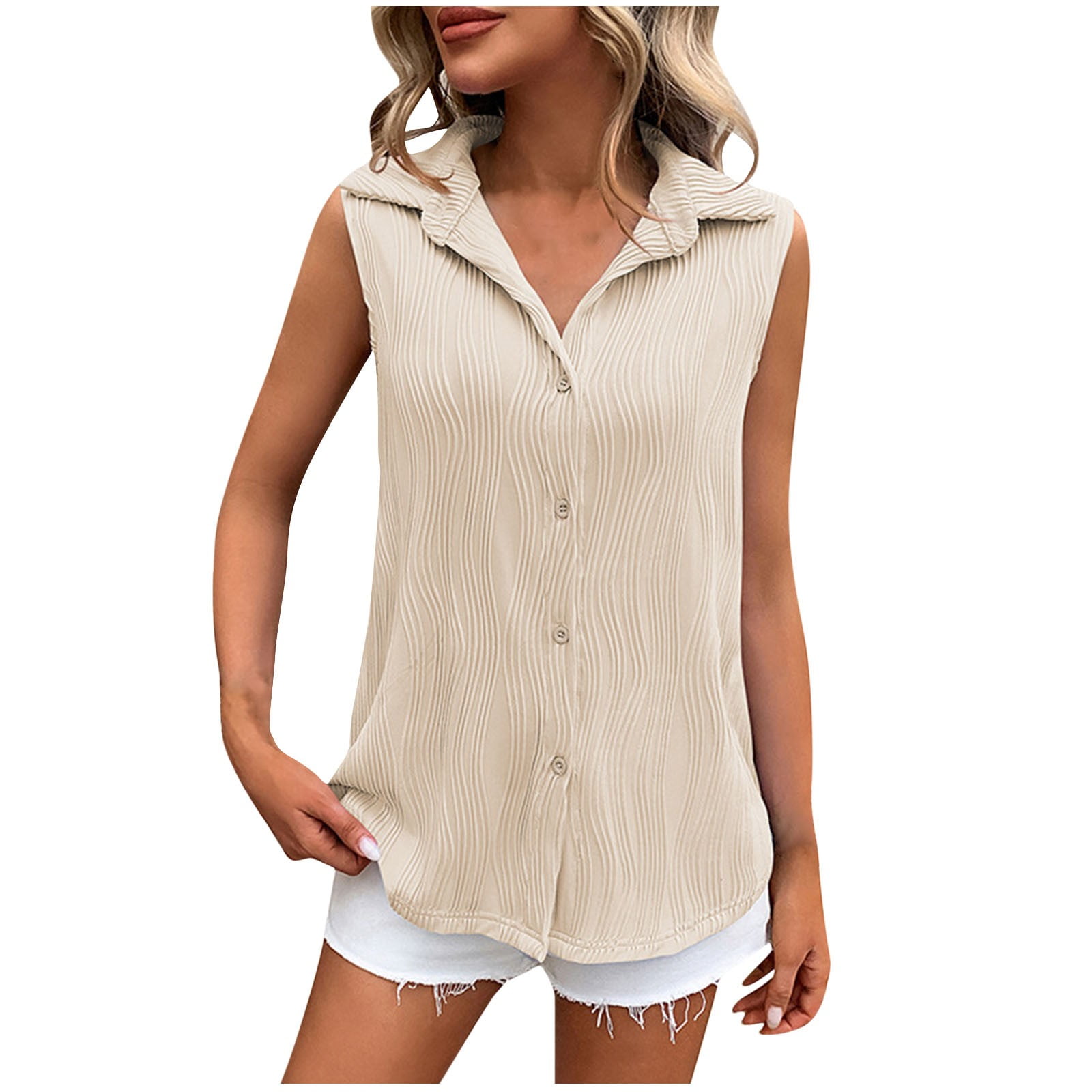 sleeveless blouse