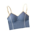 thumbnail image 1 of XuJwPNcy Cami Bra for Women Crop Top Yoga Bralette No Underwire Wireless Seamless Adjustable Straps Bralettes Sleeping Bras, 1 of 3