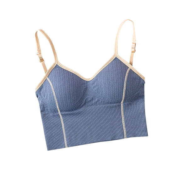 XuJwPNcy Cami Bra for Women Crop Top Yoga Bralette No Underwire Wireless Seamless Adjustable Straps Bralettes Sleeping Bras