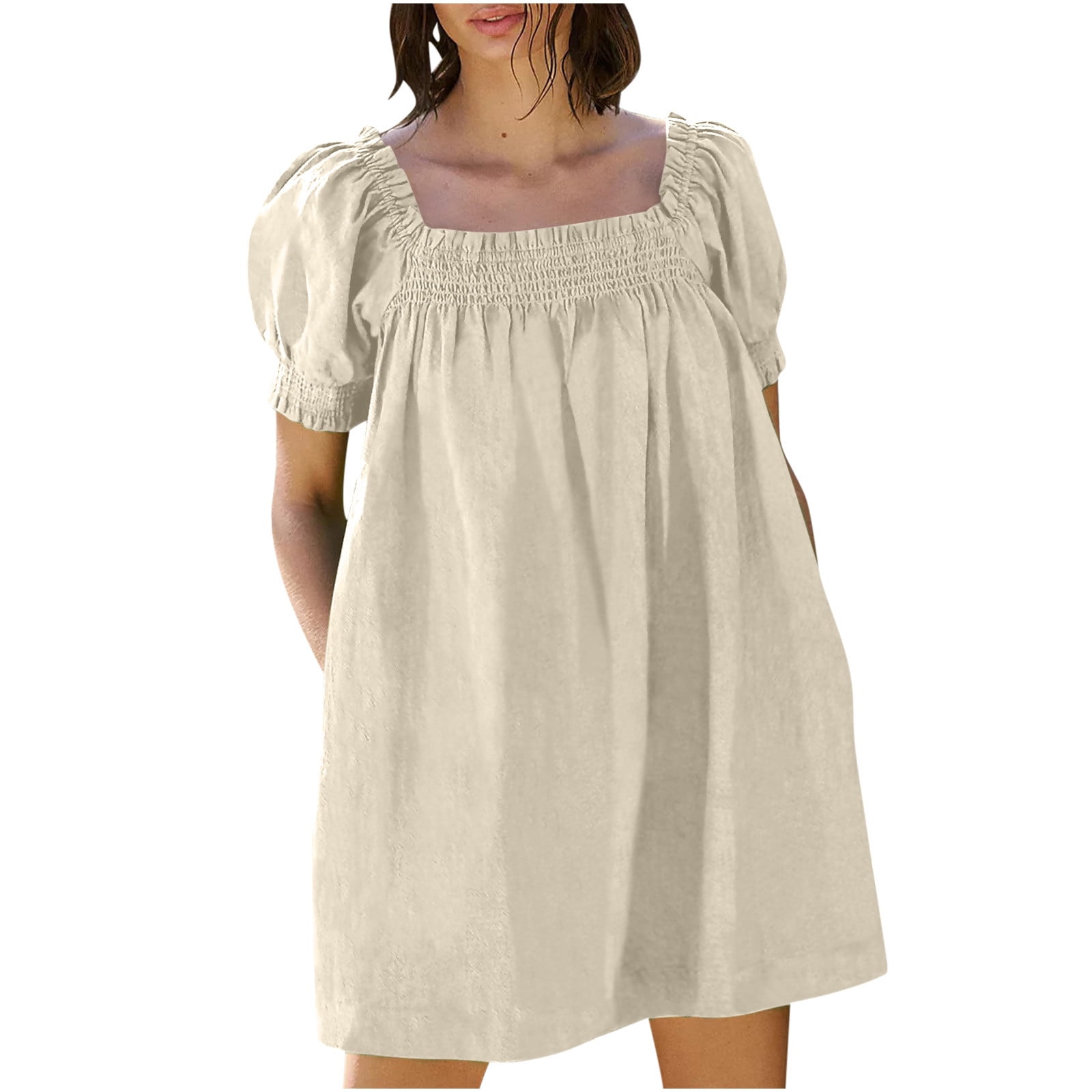 Summer Women Clothing Short Temperamental offShoulder Party Puff Short Dress