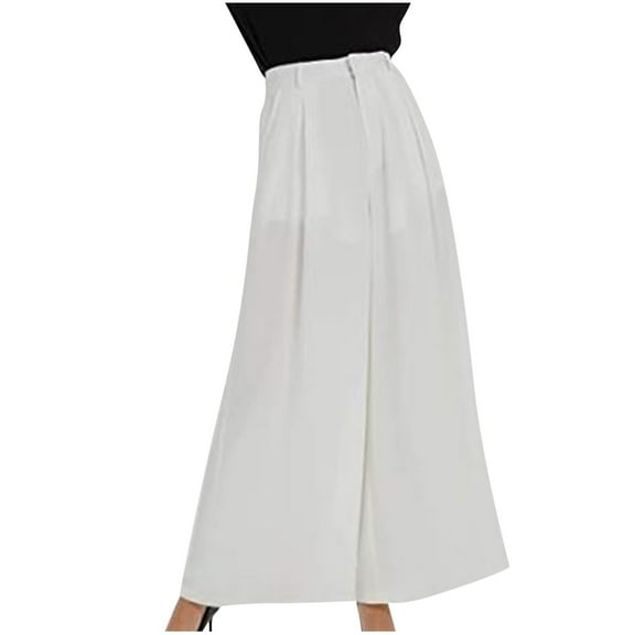 XuJwPNcy Dress Pants for Women Causal Wide Leg Formal Pants High Elastic Waisted Work Office Suit Pants