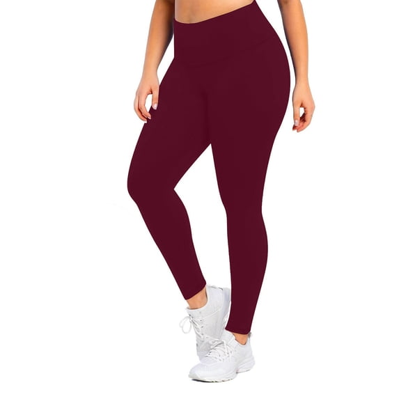 XuJwPNcy Fleece Lined Leggings Women Plus Size High Waisted Yoga Pants Soft Thermal Warm for Workout Running