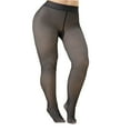 thumbnail image 1 of XuJwPNcy Fleece Lined Tights Women Plus Size Winter Warm Pantyhose Solid Thermal Winter Warm Leggings, 1 of 3