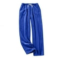 thumbnail image 1 of XuJwPNcy Fluffy Pajama Pants for Women with Pockets Comfy Fuzzy Pj Bottoms Drawstring Plush Sleepwear Soft Winter Warm Lounge Pants, 1 of 5