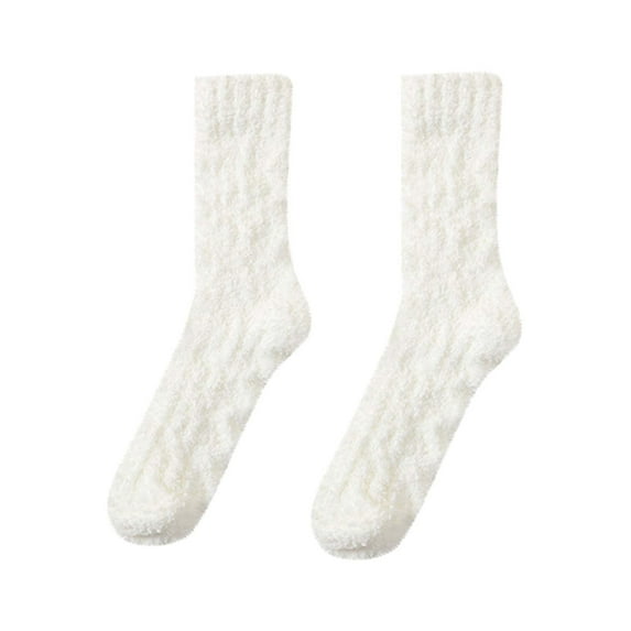XuJwPNcy Fuzzy Socks for Women per Warm Soft Winter Cozy Plush Sleep Christmas Socks Solid Thick Socks