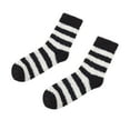 thumbnail image 1 of XuJwPNcy Fuzzy Socks for Women Striped Mid Tube Crew Socks Cozy Socks for Ladies per Socks for Fall Winter, 1 of 3