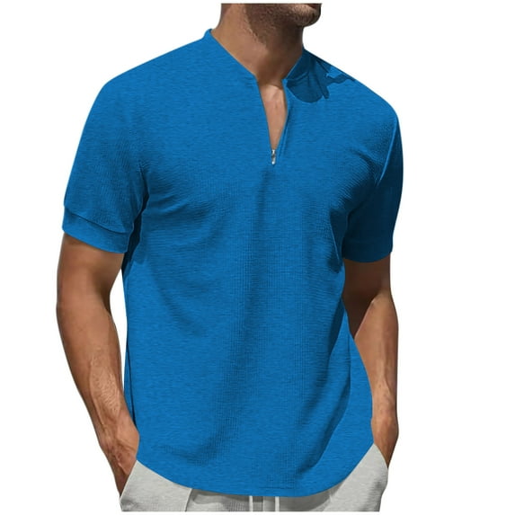 XuJwPNcy Golf Shirts for Men Lightweight Performance Short Sleeve Sports Shirt Lightweight Athletic Workout Trendy Tees
