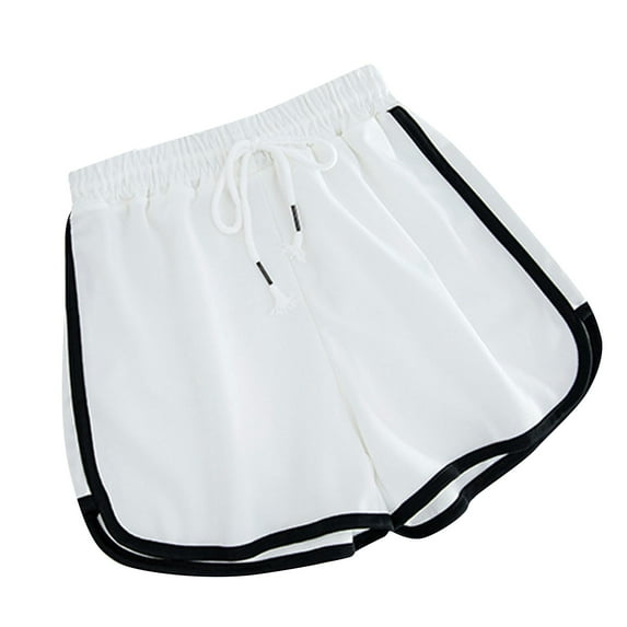 XuJwPNcy Gym Shorts for Women Drawstring Active Shorts Wide Leg Flowy Shorts Elastic Waist Running Shorts Workout Shorts