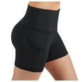 thumbnail image 1 of XuJwPNcy High Waist Biker Shorts for Women with Pockets Super Soft Yoga Workout Gym Bike Shorts Solid Short Leggings, 1 of 7
