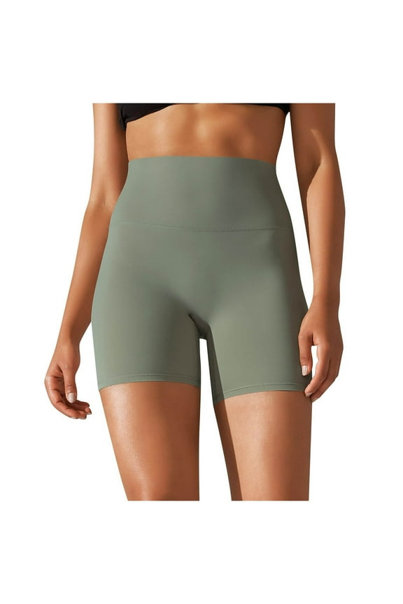 High Waisted Biker Shorts Women Athletic Workout Running Yoga Gym Shorts Butt Lifting Leggings