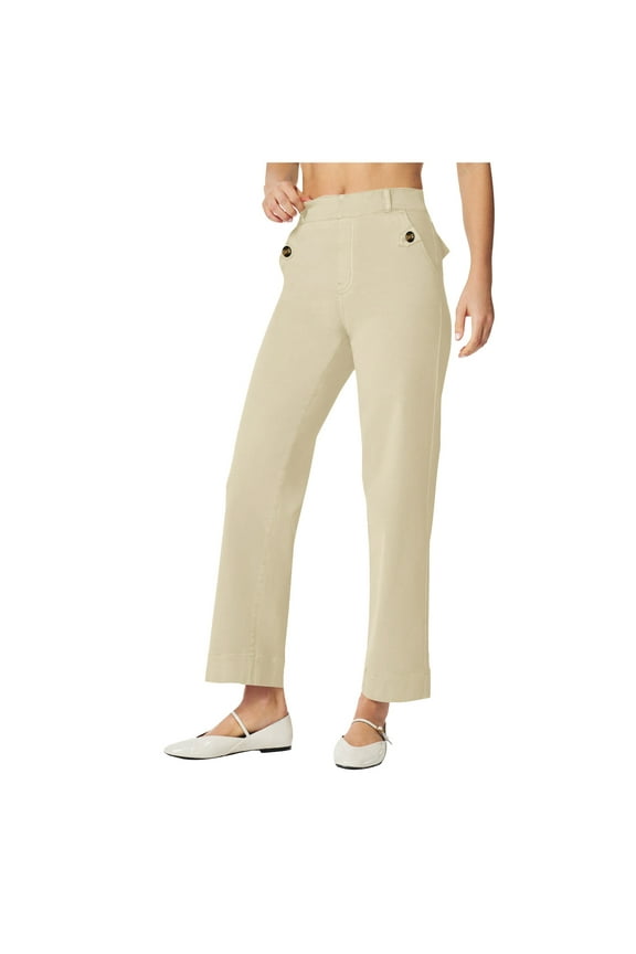 Jeans for Women Trendy High Waisted Stretch Crop Jeans Casual Straight Leg Denim Ankle Pants with Pockets