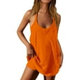 thumbnail image 1 of XuJwPNcy Jumpsuits for Women Spaghetti Straps Dresses with Built-In Shorts Summer Sleeveless Athletic Shorts Romper, 1 of 6