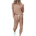 thumbnail image 1 of XuJwPNcy Lounge Sets for Women Sweatsuits Sets Two Piece Outfit Long Sleeve Top with Pant Workout Athletic Tracksuits, 1 of 5