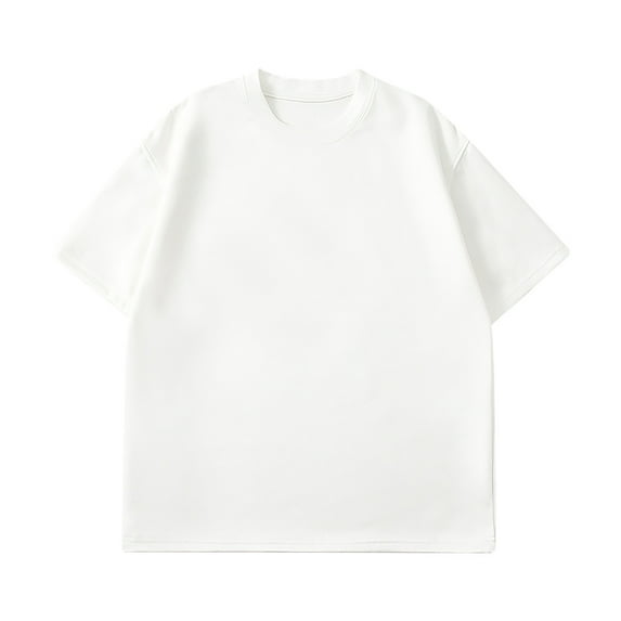 XuJwPNcy Men's Big and Tall Crew Neck T-Shirts Casual Short Sleeve Solid Color Tees Shirt Plus Size Summer Basic Tops