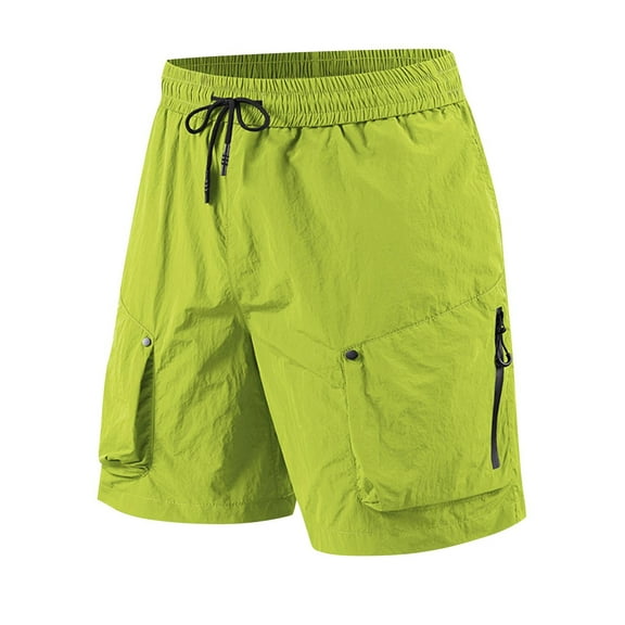 XuJwPNcy Men's Cargo Shorts Quick Dry Lightweight Stretch Hiking Shorts for Men with Zipper Pockets for Summer Outdoor Athletic
