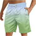 thumbnail image 1 of XuJwPNcy Men's Summer Shorts Trendy Gradient Color Quick Dry Beach Vacation Shorts Big and Talls Drawstring Pants, 1 of 4