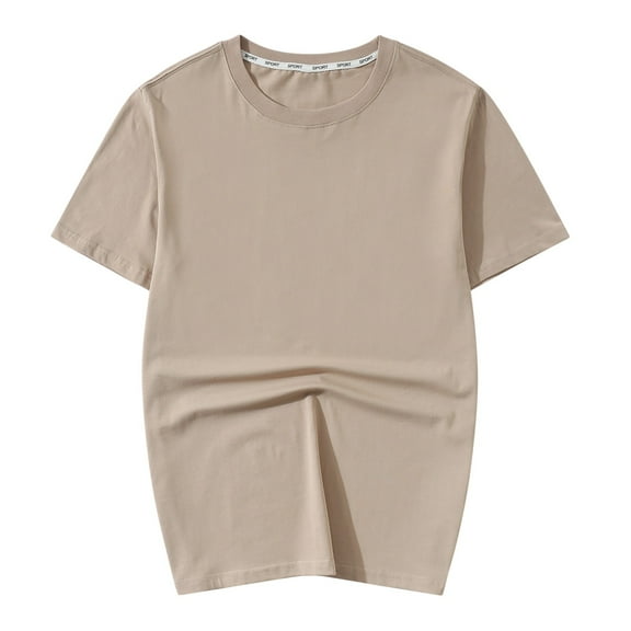 XuJwPNcy Men's T-Shirt Short Sleeve Crew Neck Tee Shirts Casual Solid Color Basic Tops Big and Tall Classic Basic Tee Shirt