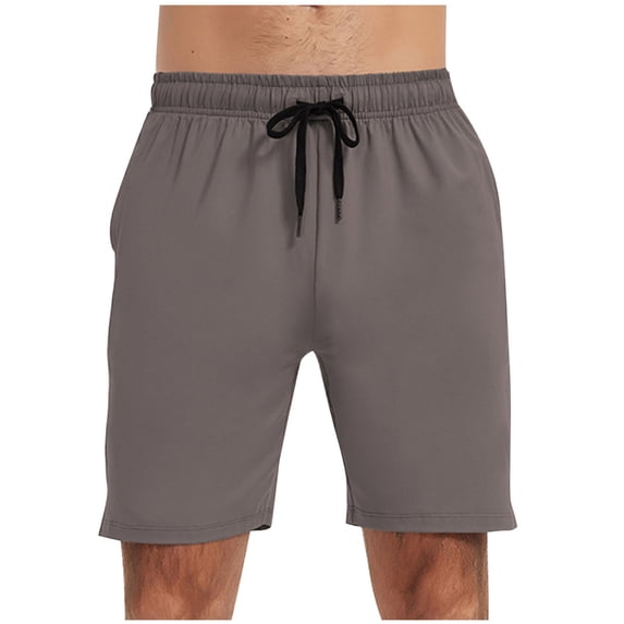 Yuzhih Mens Athletic Gym Shorts Drawstring Waist Casual Jogger Mens Workout Short Pants for Running