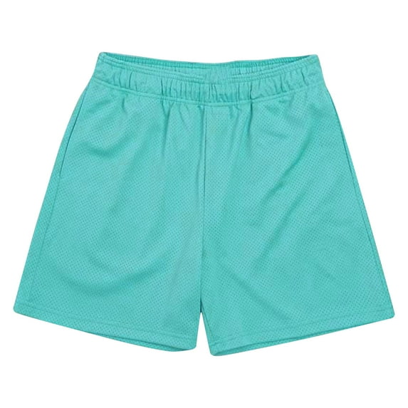 XuJwPNcy Mens Big and Talls Workout Shorts Summer Solid Color Mesh Breathable Gym Shorts for Running Activewear