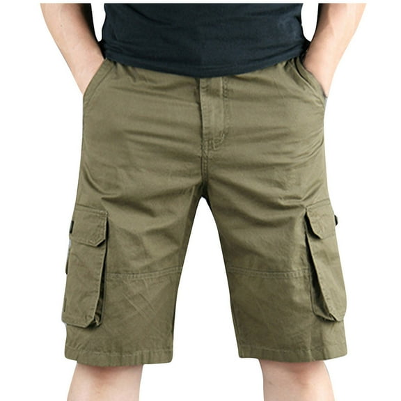 XuJwPNcy Mens Casual Cargo Shorts Summer Quick Dry Multi Pocket Shorts Big and Talls Outdoors Hiking Short Pants