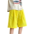 thumbnail image 1 of XuJwPNcy Mens Casual Shorts Fashion Drawstring Summer Beach Stretch Short Pant Trendy Vacation Shorts with Pockets, 1 of 7