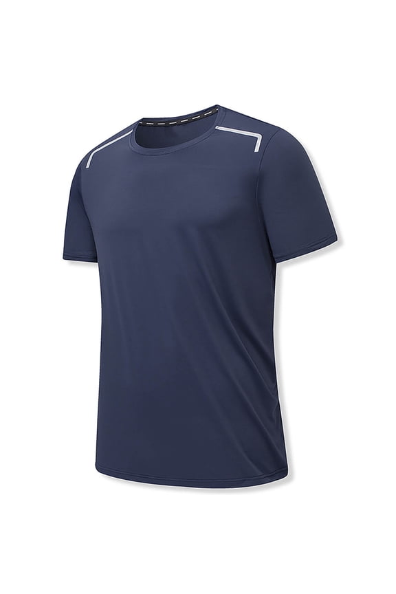 Mens Lightweight Athletic T-Shirts Summer Running Workout Shirt Short Sleeve Slim Gym Tops