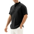 thumbnail image 1 of XuJwPNcy Mens Linen Shirts Summer Lightweight Short Sleeve Button up Tops Plus Size Beach Vacation Casual Tees, 1 of 4
