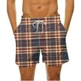 thumbnail image 1 of XuJwPNcy Mens Pajama Shorts Summer Big and Talls Trendy Plaid Printed Short Casual Drawstring Sleep Shorts with Pockets, 1 of 4
