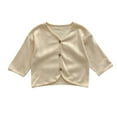 thumbnail image 1 of Yuzhih Newborn Baby Girl Cardigan Long Sleeve Open Front Infant Girls Fall Winter Outfits Toddler Baby Girl Clothes, 1 of 4