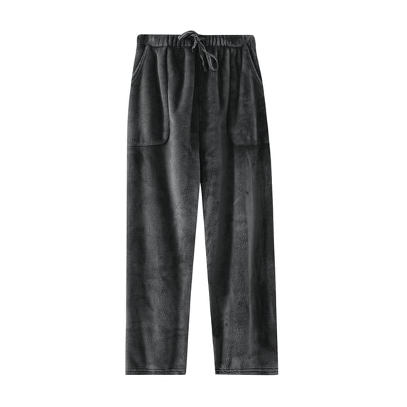 XuJwPNcy Pajama Pants Womens Soft Fuzzy Cute Solid Color Pj Bottom Comfy Wide Leg Lounge Sleepwear with Pockets