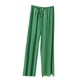 thumbnail image 1 of XuJwPNcy Pajama Satin Pants for Women Summer Loose Elastic Waist Wide Leg Silk Pants Soft Comfy Pj Bottom, 1 of 5