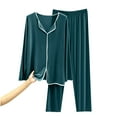 thumbnail image 1 of XuJwPNcy Pajama Sets for Women Long Sleeve Loose Comfy Sleepwear and Pants Set Long Sleeve Soft 2 Piece Lounge Set, 1 of 7
