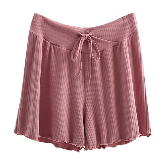 XuJwPNcy Pajama Shorts for Women Comfy Soft Stretch Slip Pants Elastic Waist Lightweight Pjs Shorts Sleepwear