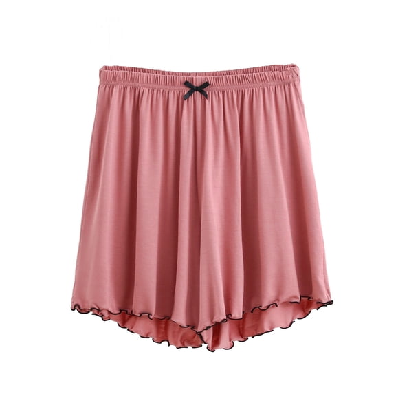 XuJwPNcy Pajama Shorts for Women Summer Fashion Elastic Waisted Lounge Shorts Casual Baggy Sleepwear