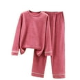 thumbnail image 1 of XuJwPNcy Pajamas for Women Sets Long Sleeve Base Layer with Fleece Lined Underwear Top Bottom Thermal Underwear Set, 1 of 3