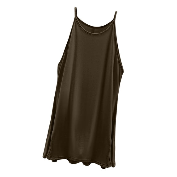 cfhntfmh Pj Tank Tops for Women Spring Summer Trendy Soft Sleep Tshirts Scoop Neck Sleeveless Basic Pajama Tops
