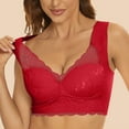 thumbnail image 1 of XuJwPNcy Plus Size Lace Bras for Women Non Padded Underwire Bralettes Soft Comfy Wireless Bras Full Coverage Lace Bralette, 1 of 6